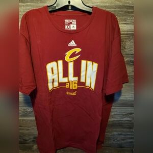 Adidas The Go-To Tee Cleveland Cavs Mens Sz 2XL 2016 Championship T Shirt nwot
